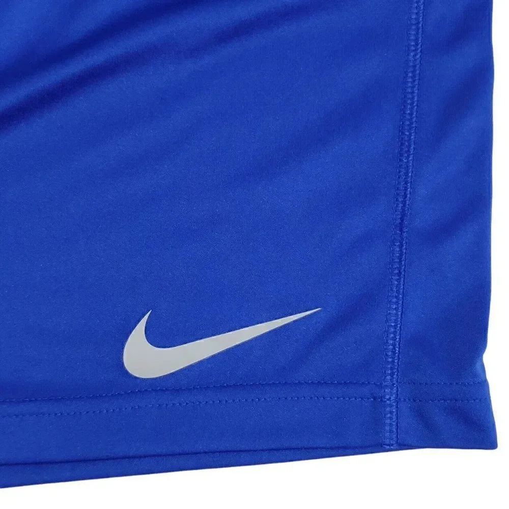 Nike‎ Basketball Shorts Boys Youth Size Medium Dri Fit Blue Drawstring Waist EUC